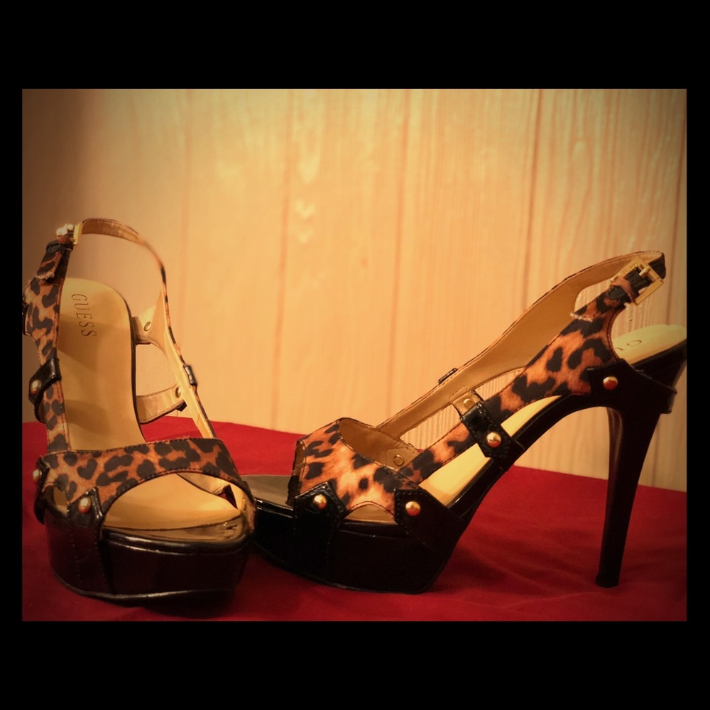 GUESS Leopard Heels